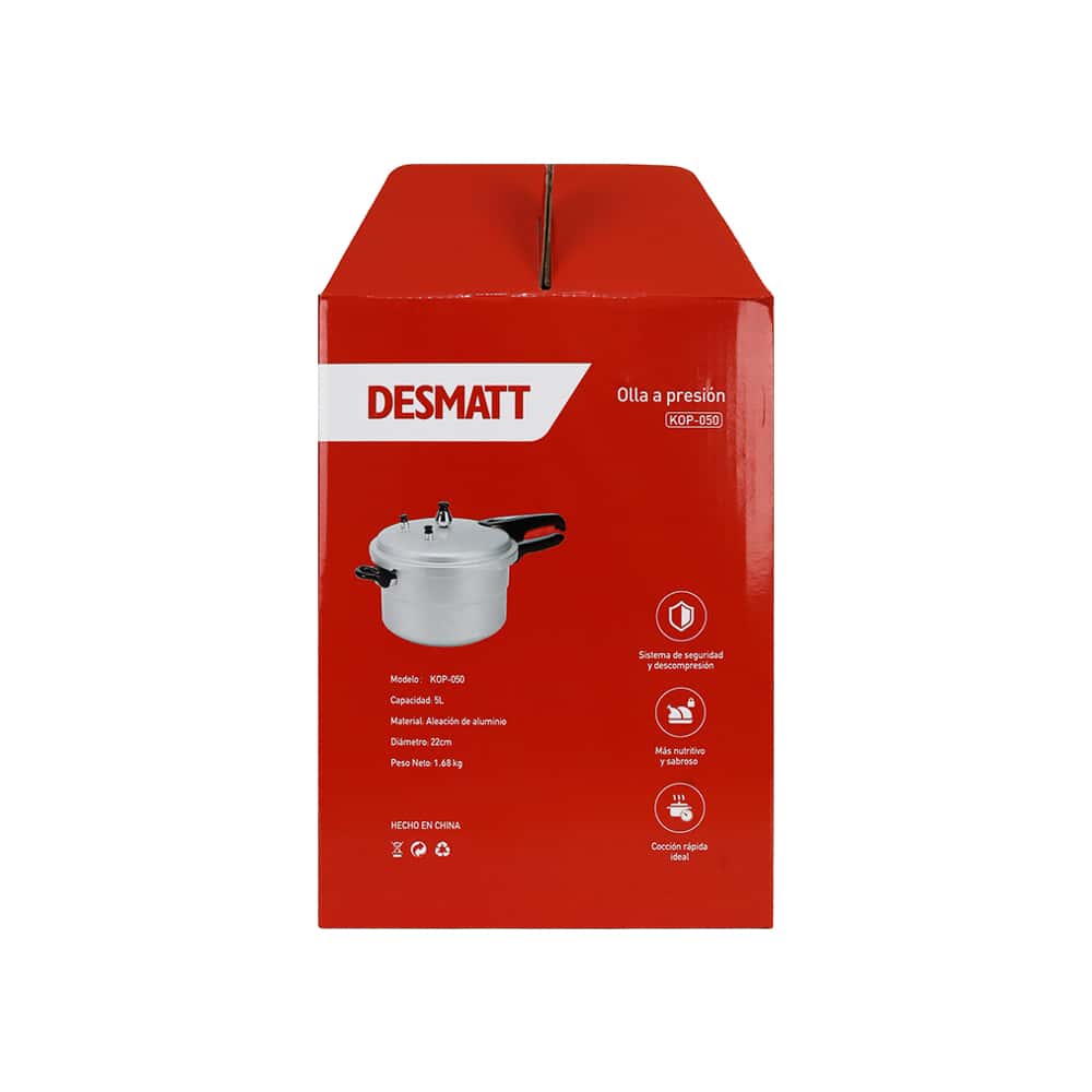Olla de presión 5 L Desmatt KOP-050 - Miniatura 3