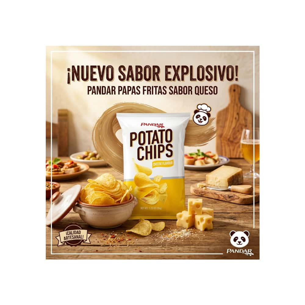 Papas fritas sabor queso Panpan (35 g / 1.23 oz) - Miniatura 5