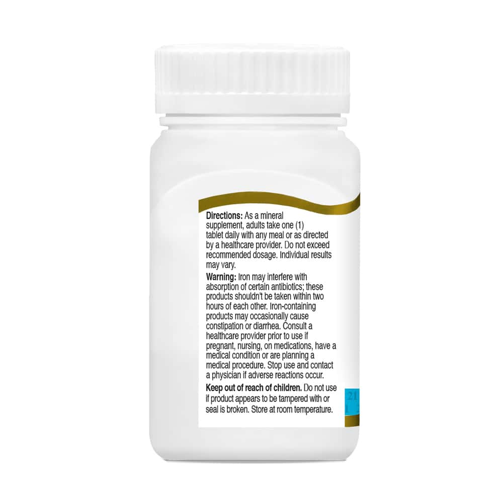 Hierro elemental 65 mg 21st Century (120 tabletas) - Miniatura 4