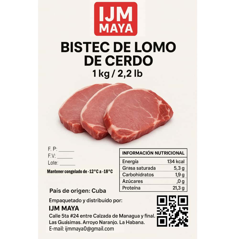 Bistec de lomo de cerdo IJM Maya (1 kg / 2.2 lb) - Miniatura 4