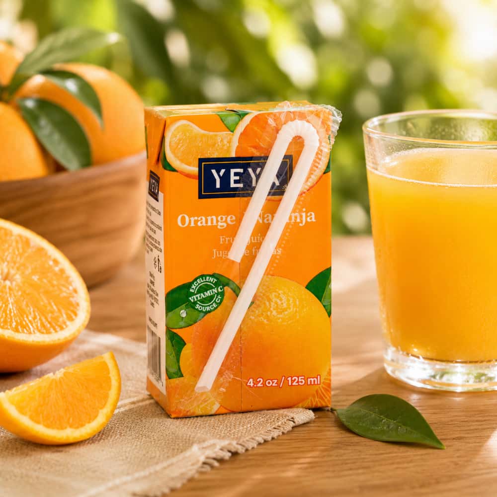Jugo de frutas sabor naranja YEYA (125 ml / 4.2 oz) - Miniatura 5