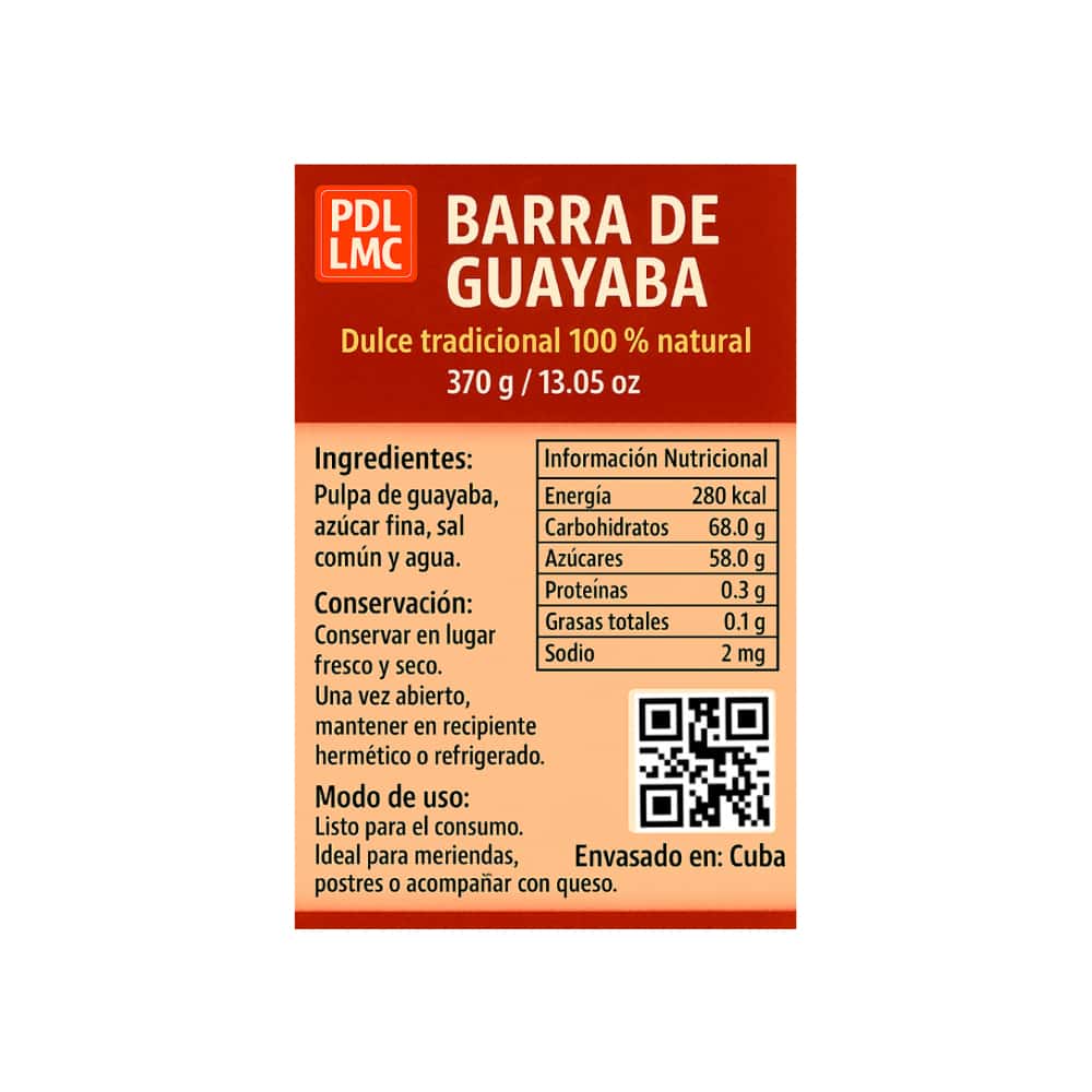 Barra de guayaba – dulce tradicional 100% natural (4 x 370 g / 13.05 oz) - Miniatura 2