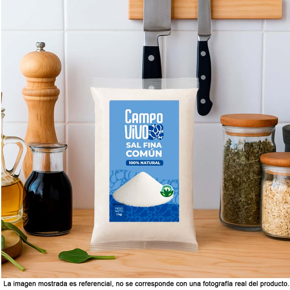 Sal fina común Campo Vivo (10 x 1 kg / 2.2 lb) - Miniatura 5