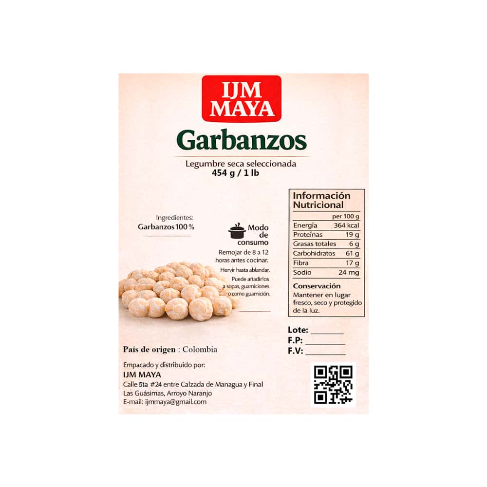 Garbanzos IJM Maya (454 g / 1 lb) - Miniatura 3