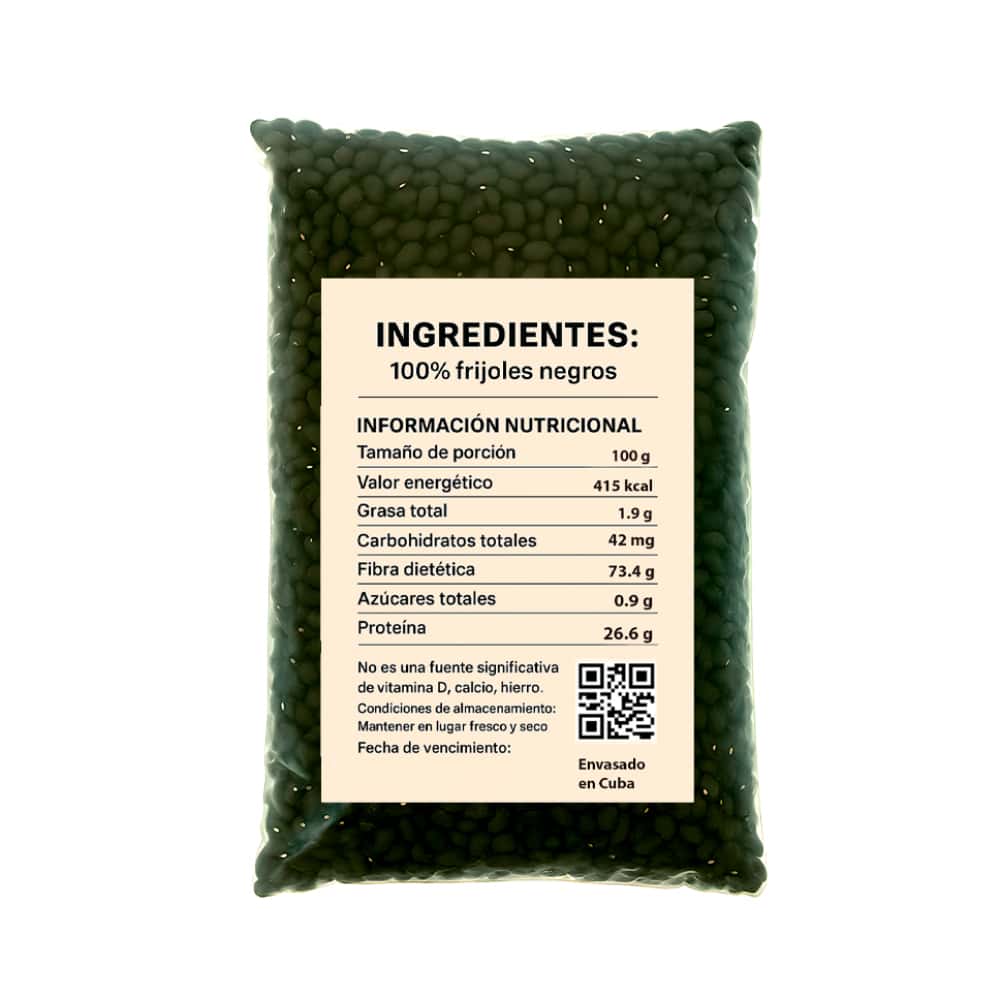 Frijoles negros PDL LMC (1 kg / 2.2 lb) - Miniatura 2
