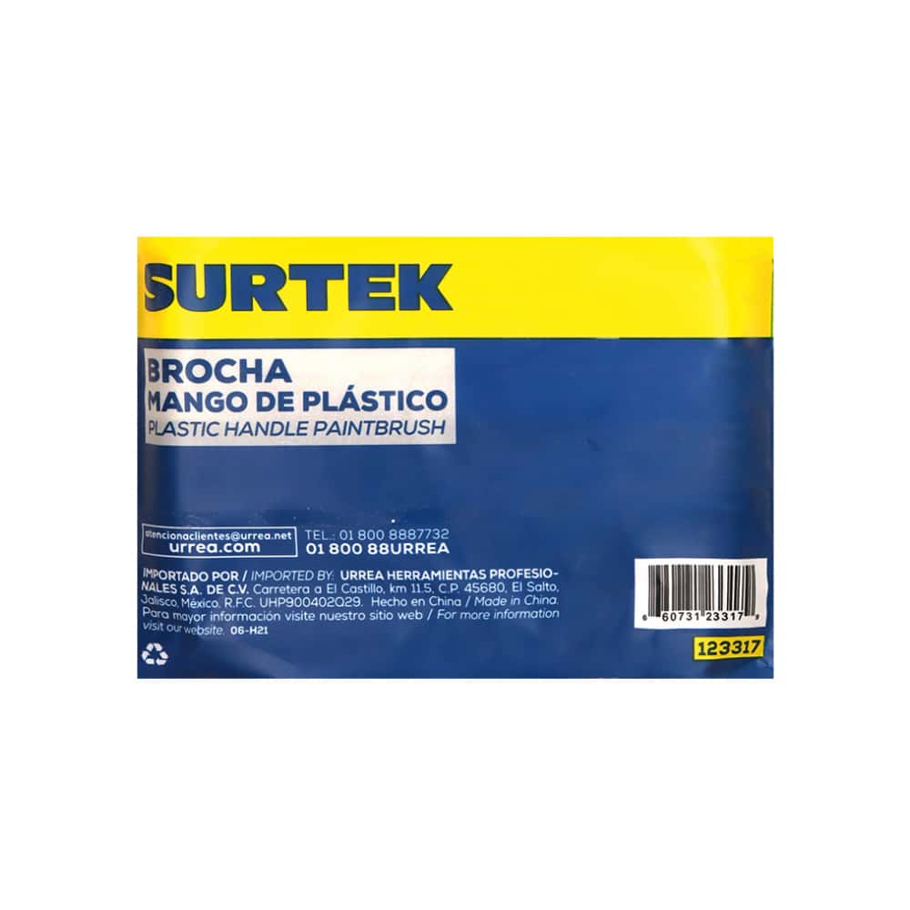 Brocha mango de plástico 5" Surtek 123317 - Miniatura 3