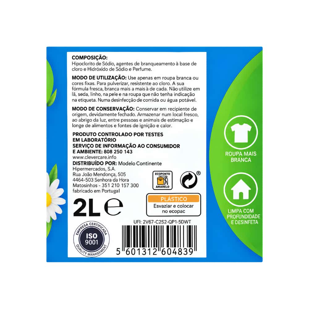 Lejía perfumada Continente (2 L / 67.63 floz) - Miniatura 4