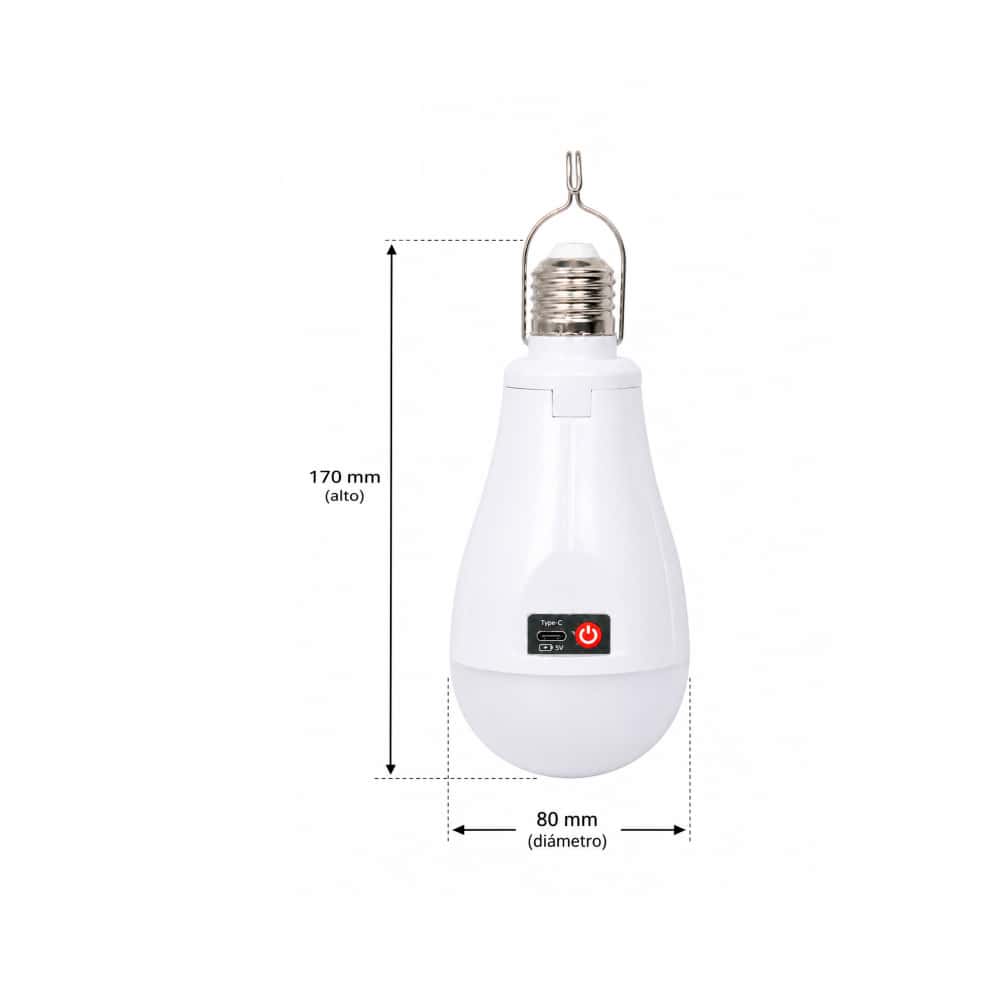 Bombillo recargable LED 20 W Desmatt LEB09B - Miniatura 3
