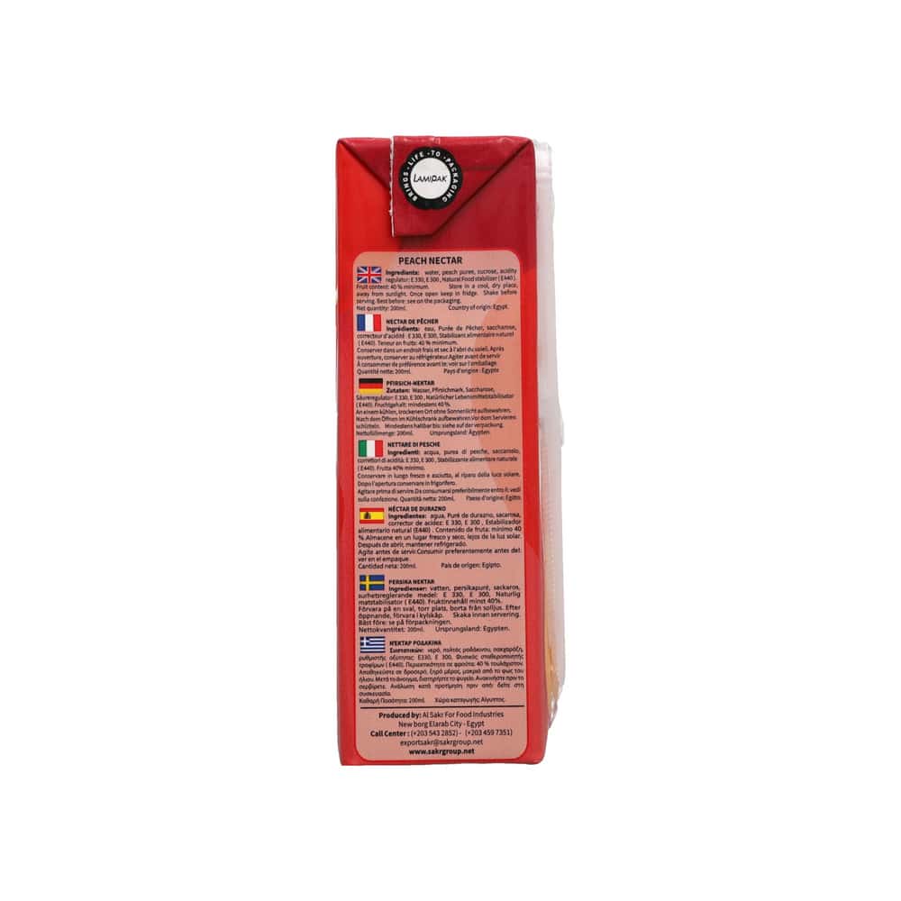 Néctar de melocotón -jugo- Twist (200 ml) - Miniatura 2