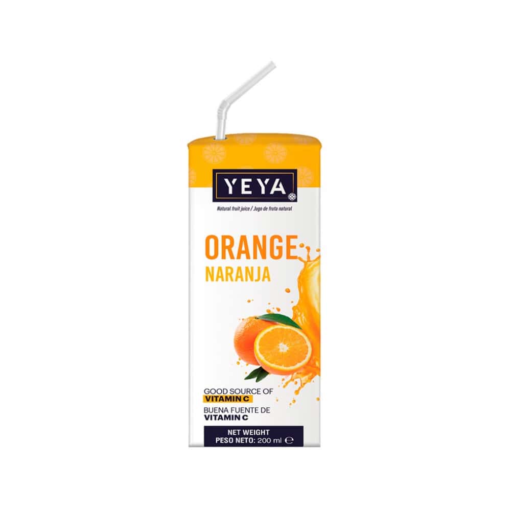 Bebida saborizada sabor naranja YEYA (200 ml) - Miniatura 3