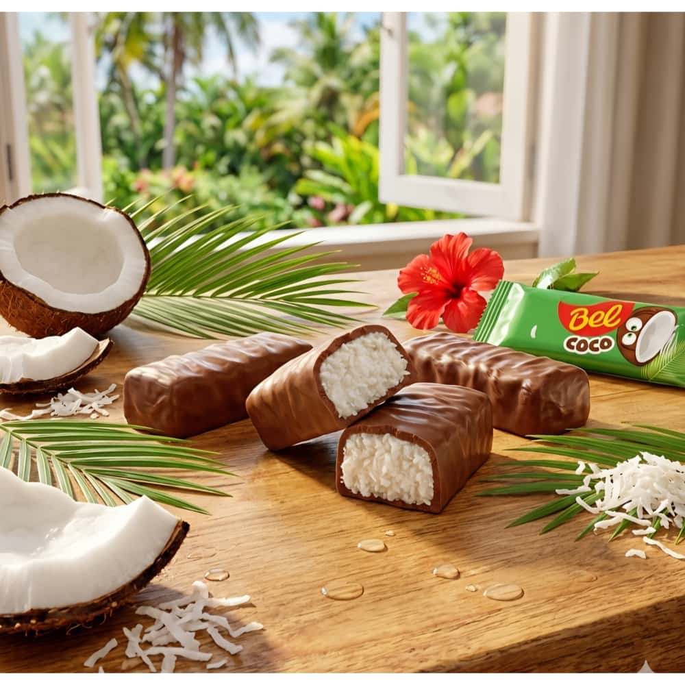 Bombón de chocolate relleno de crema de coco Bel (9 g / 0.32 oz) - Miniatura 4