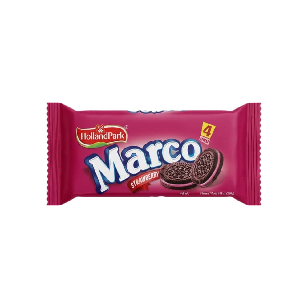 Galletas de chocolate rellenas con crema de fresa Marco HollandPark (30 g / 1.05 oz) - Miniatura 1