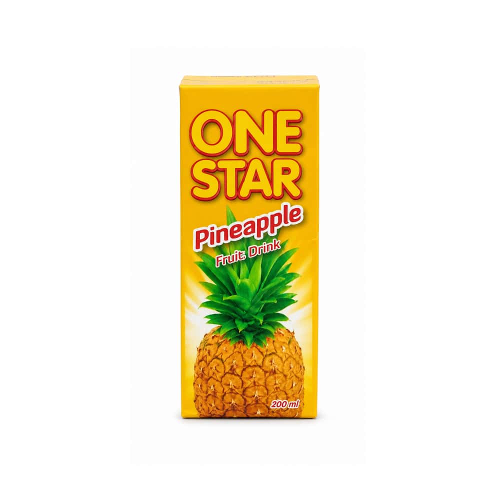Jugo de frutas sabor piña One Star (200 ml) - Miniatura 1