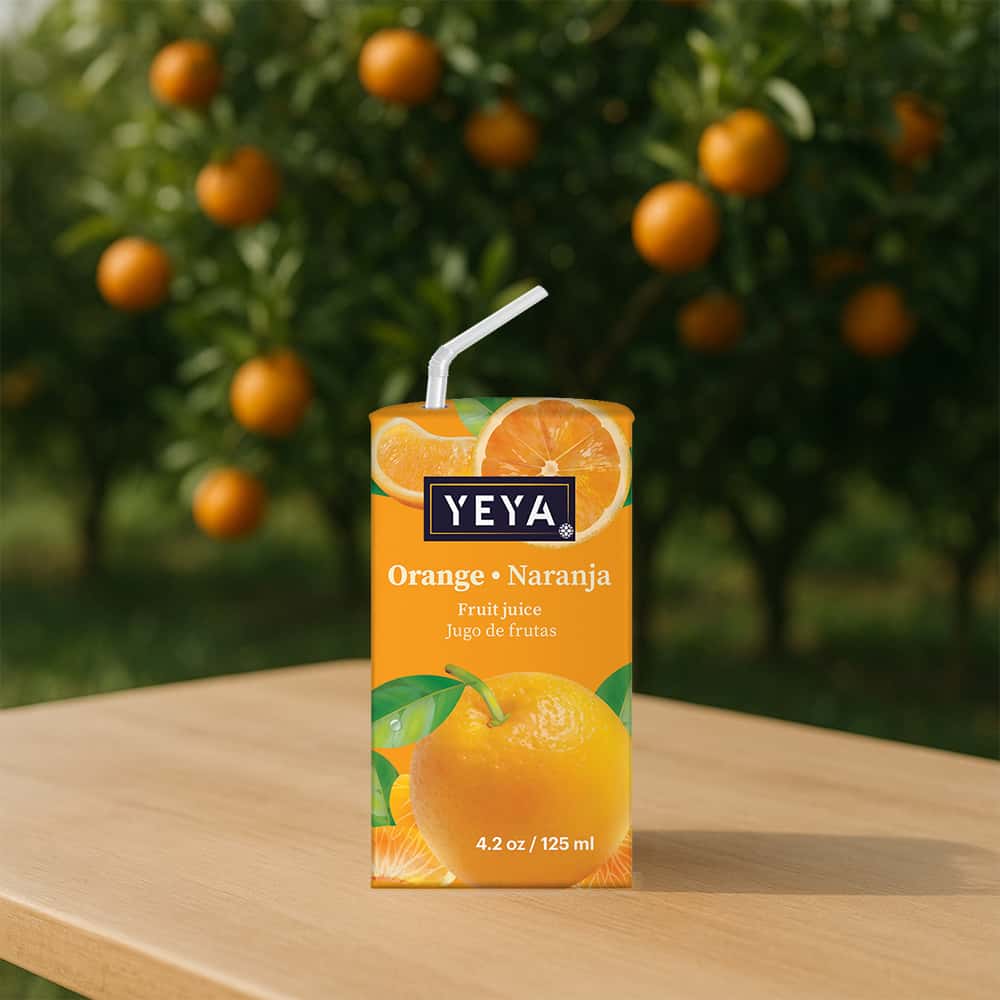 Jugo de frutas sabor naranja YEYA (125 ml / 4.2 oz) - Miniatura 5