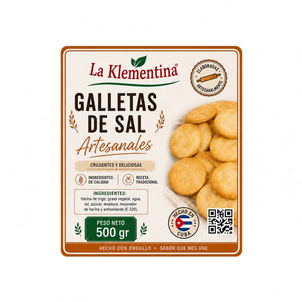 Galletas de sal artesanales La Klementina (500 g / 1.10 lb) - Miniatura 2