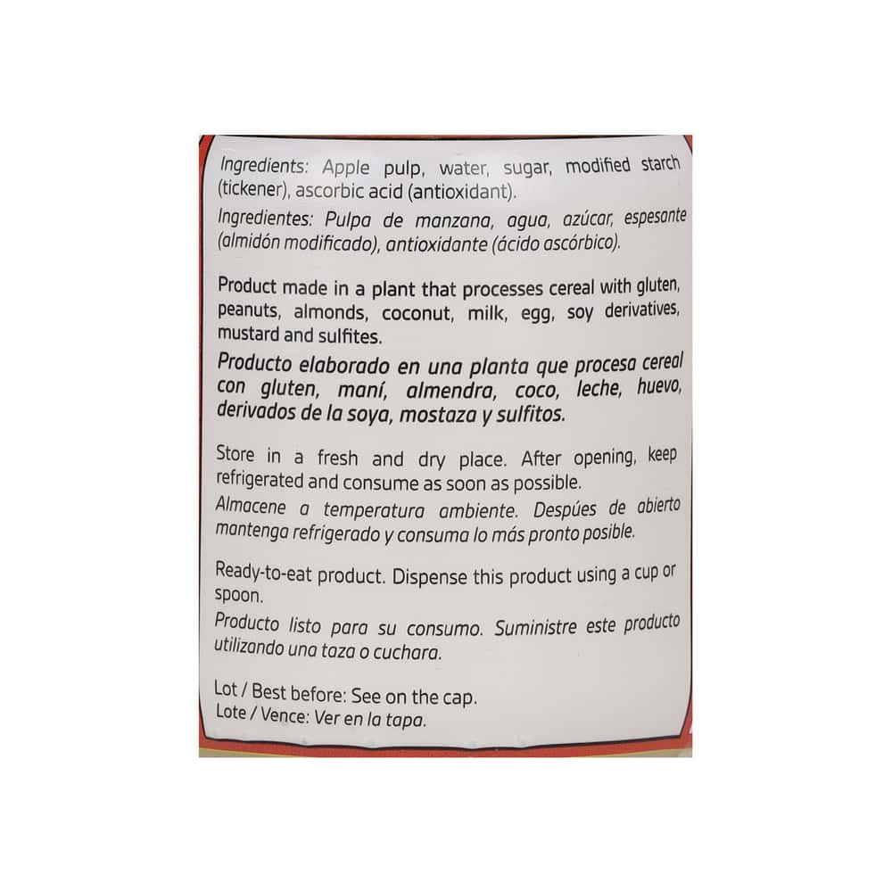 Compota de manzana YEYA (113 g / 4 oz) - Miniatura 4