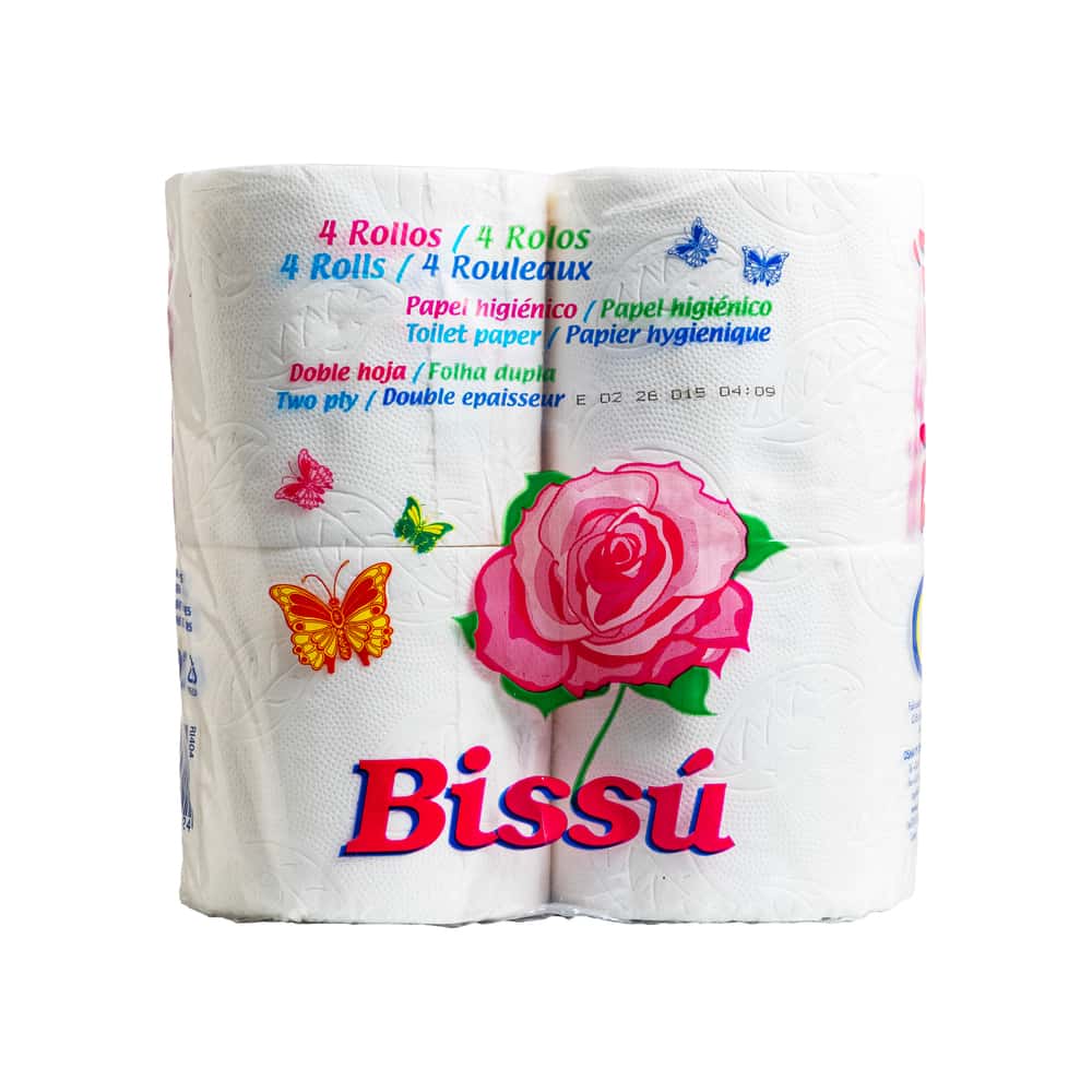Papel higiénico doble hoja Bissu (4 U) - Miniatura 1