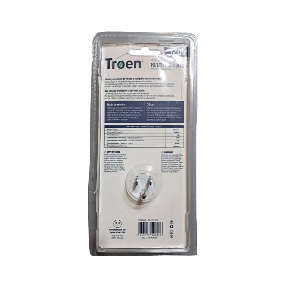 Protector de voltaje multipropósito 120V Troen - Miniatura 8