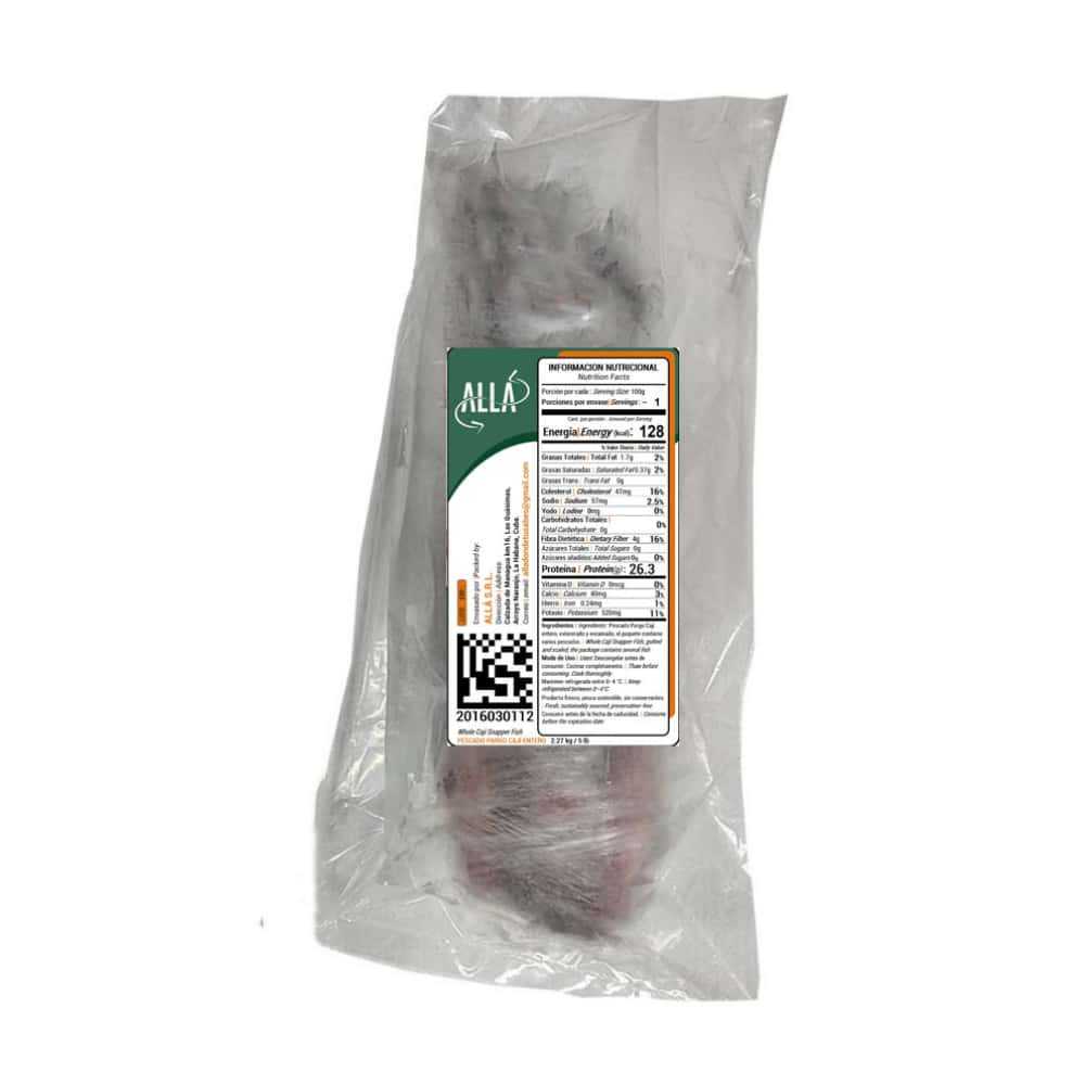 Pescado Pargo Cají entero ALLÁ (2.27 kg / 5 lb) - Miniatura 2
