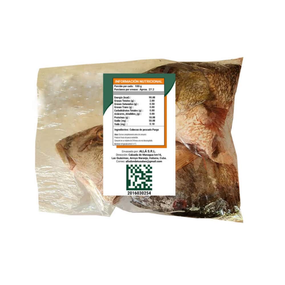 Cabezas de pescado pargo ALLÁ (2.72 kg / 6 lb) - Miniatura 4
