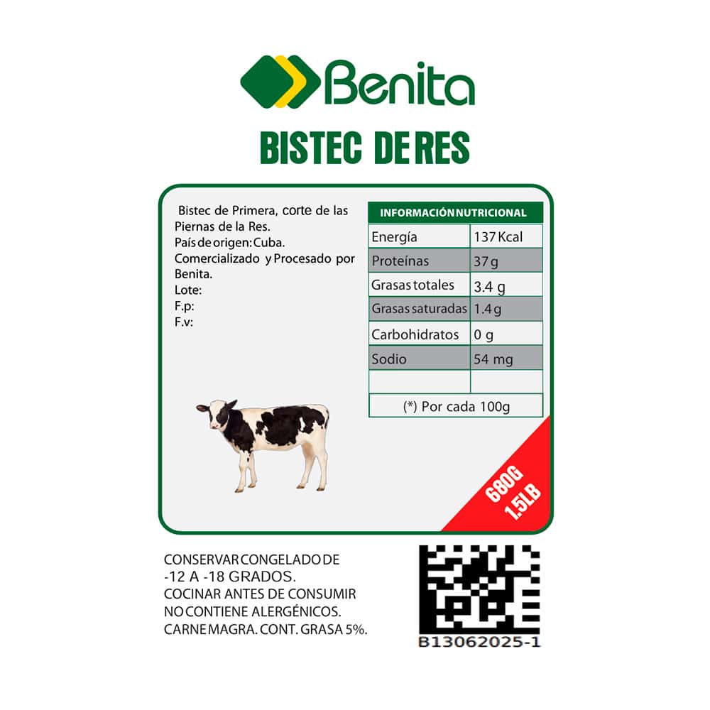Bistec de res Benita (680 g / 1.5 lb) - Miniatura 4