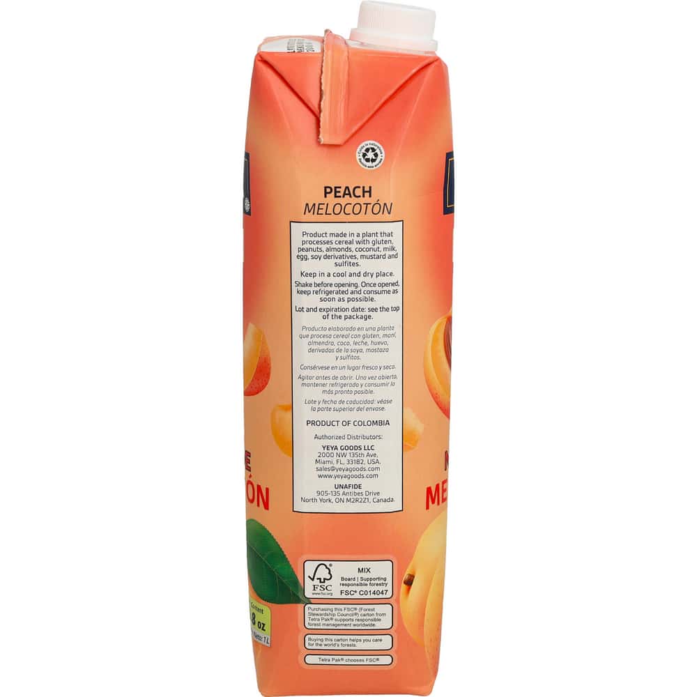 Néctar de melocotón YEYA (12 x 1 L / 33.8 fl oz) - Miniatura 3