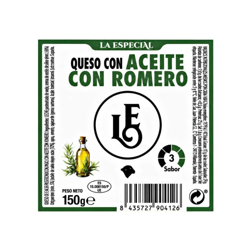 Queso de oveja con aceite y romero La Especial (150 g / 5.29 oz) - Miniatura 4