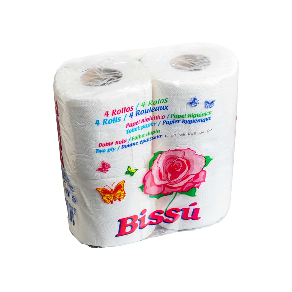 Papel higiénico doble hoja Bissu (4 U) - Miniatura 2