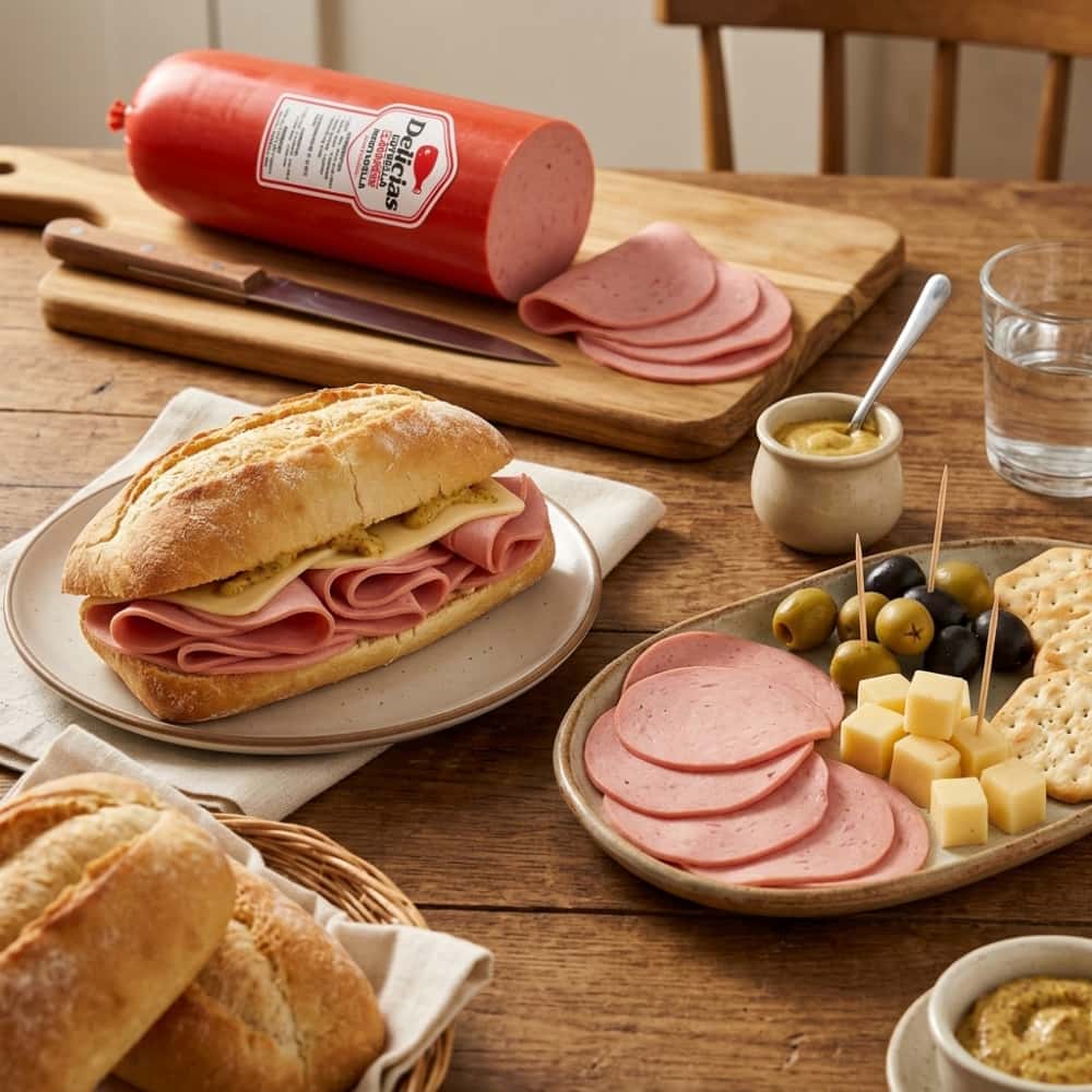 Mortadella línea económica Delicias Estrella (420 g / 14.81 oz) - Miniatura 4