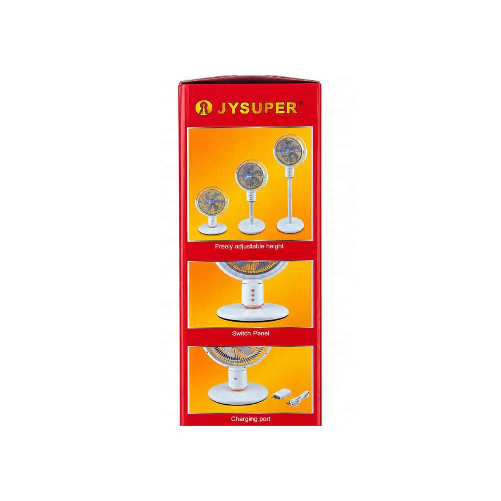 Ventilador recargable 3 en 1 color blanco 12 pulgadas Jysuper JY-2219 - Miniatura 4