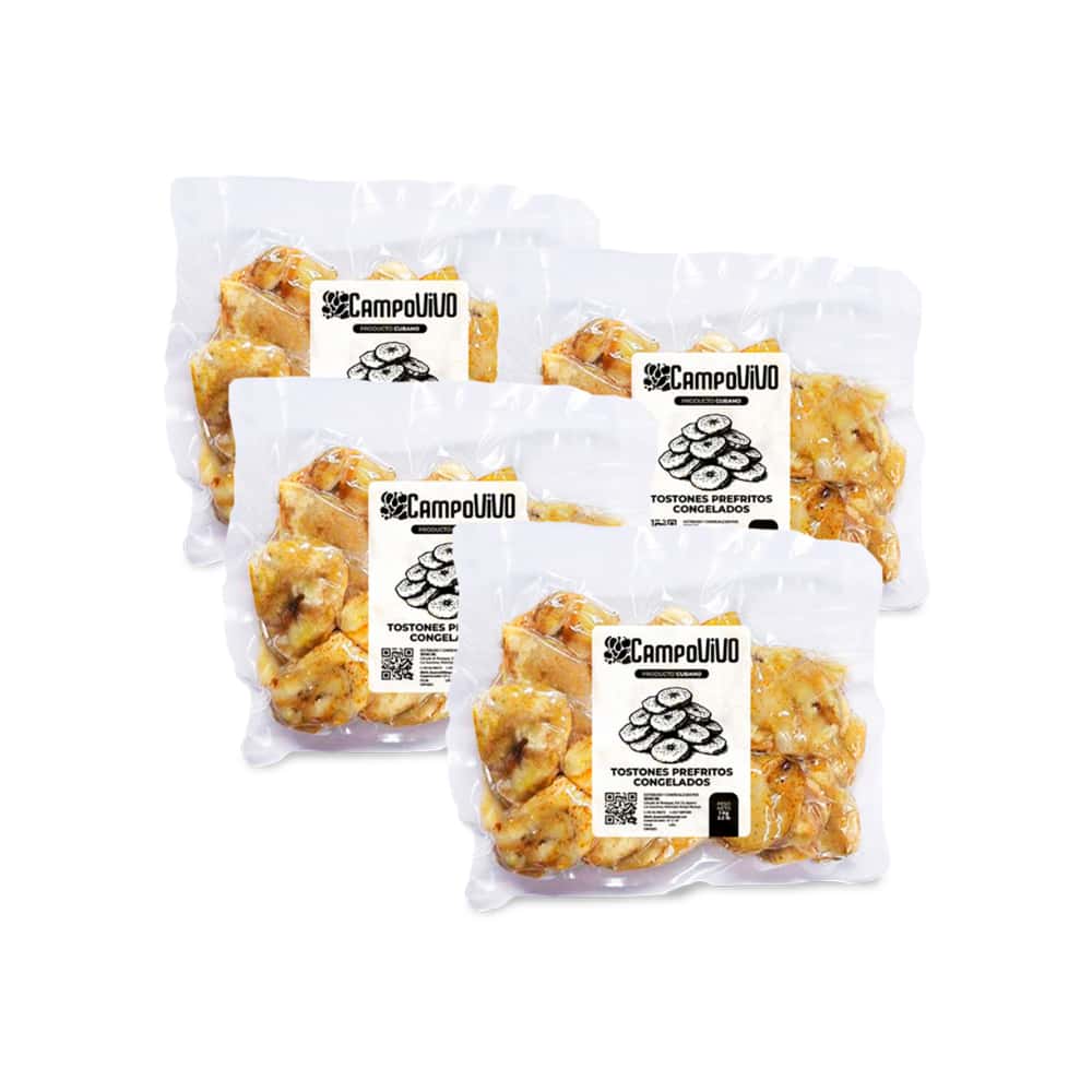 Tostones prefritos congelados Campo Vivo (4 x 1 kg / 2.2 lb) - Miniatura 1