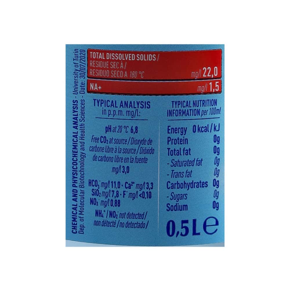 Agua mineral natural con gas Sant'Anna (12 x 500 ml) - Miniatura 3
