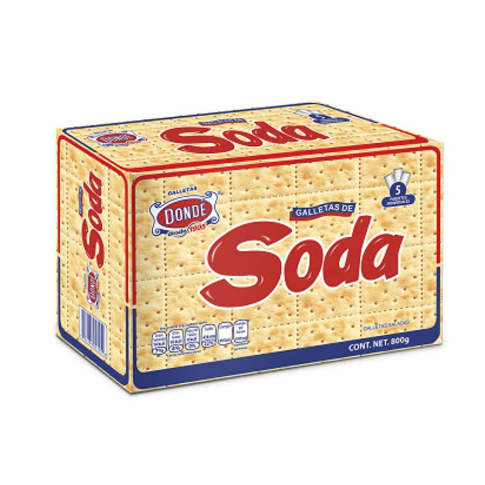 Galletas de soda Dondé (800 g / 1.76 lb) - Miniatura 1