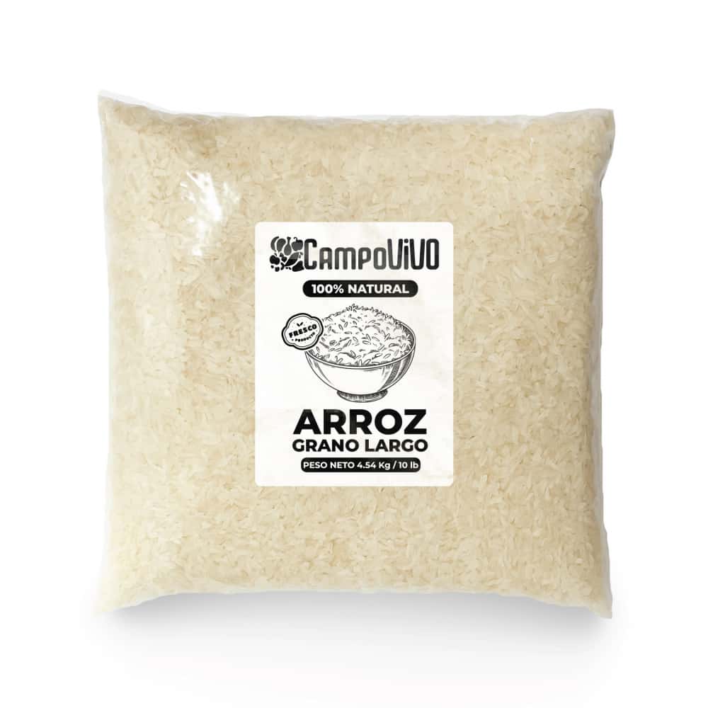 Arroz de grano largo Campo Vivo (4.54 kg / 10 lb) - Miniatura 1