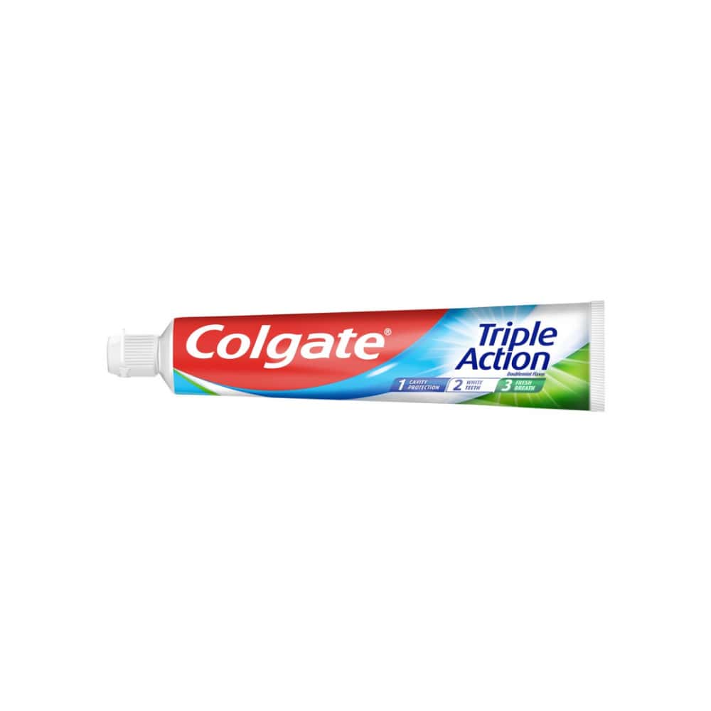 Pasta de dientes triple acción sabor menta intenso Colgate (12 x 75 ml) - Miniatura 4