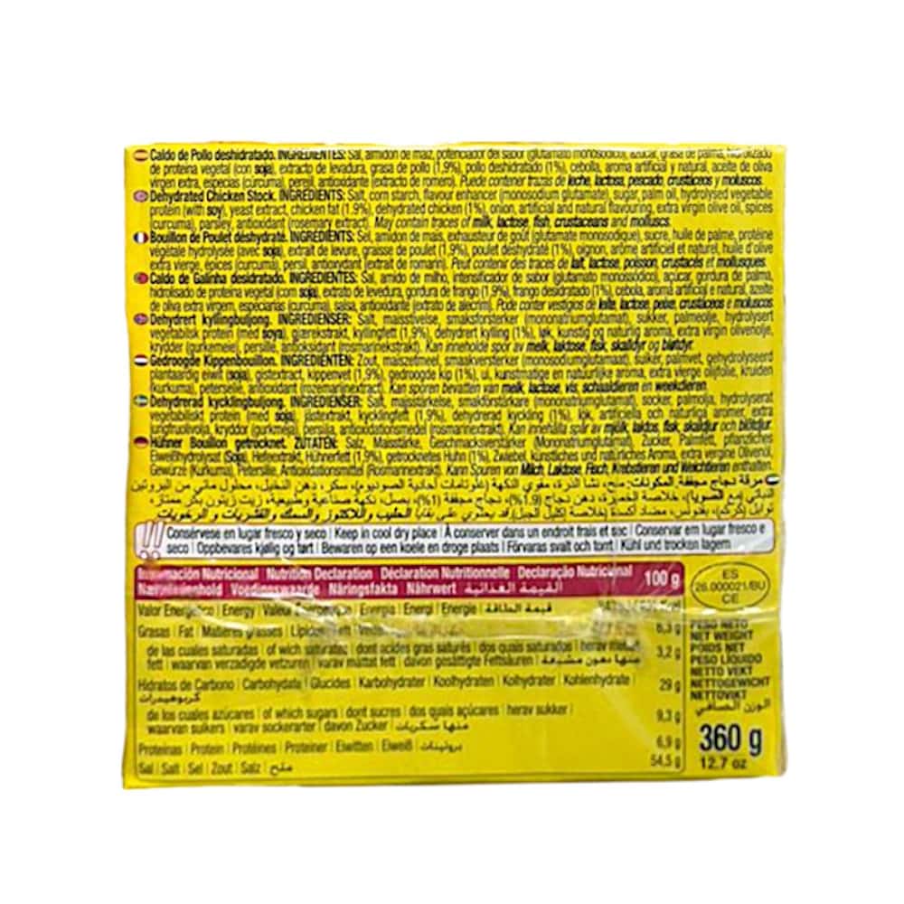 Estuche de 36 pastillas de caldo sabor pollo Calnort (360 g / 12.7 oz) - Miniatura 2
