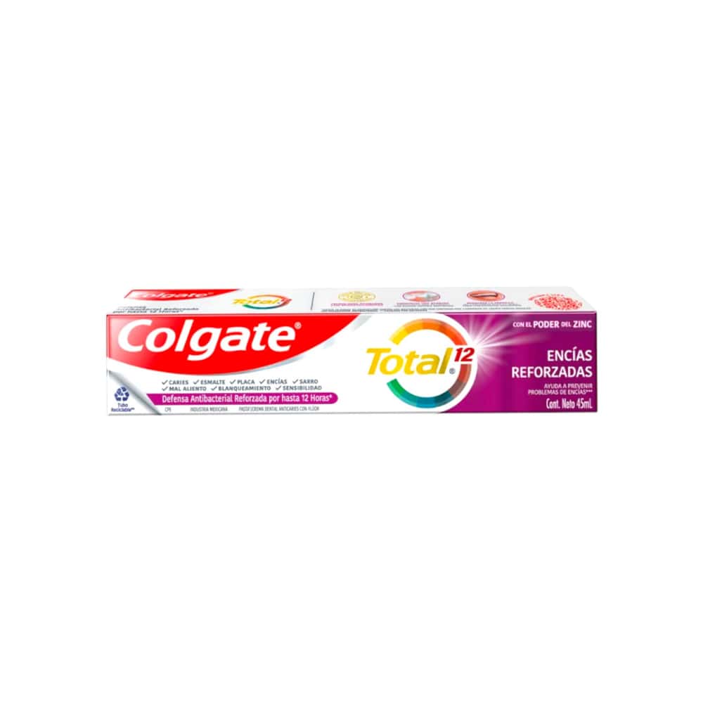 Pasta dental encías reforzadas Colgate total 12 (45 ml) - Miniatura 5