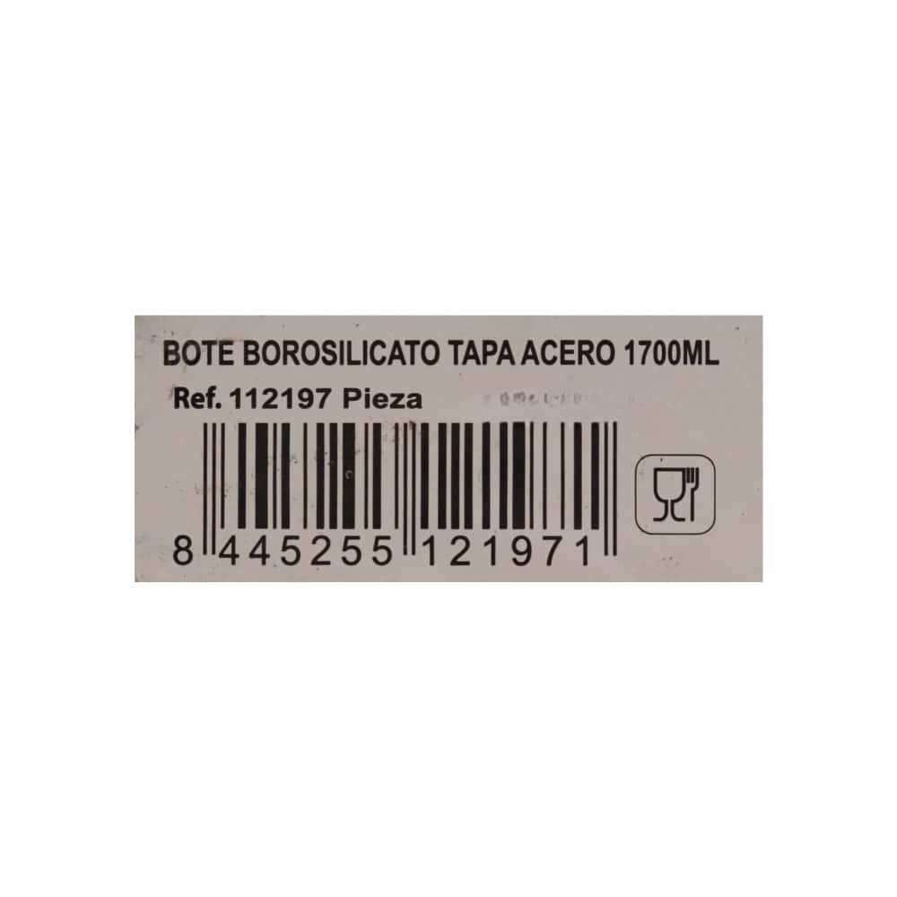 Envase de borosilicato con tapa de acero Alessandro (1700 ml) - Miniatura 3