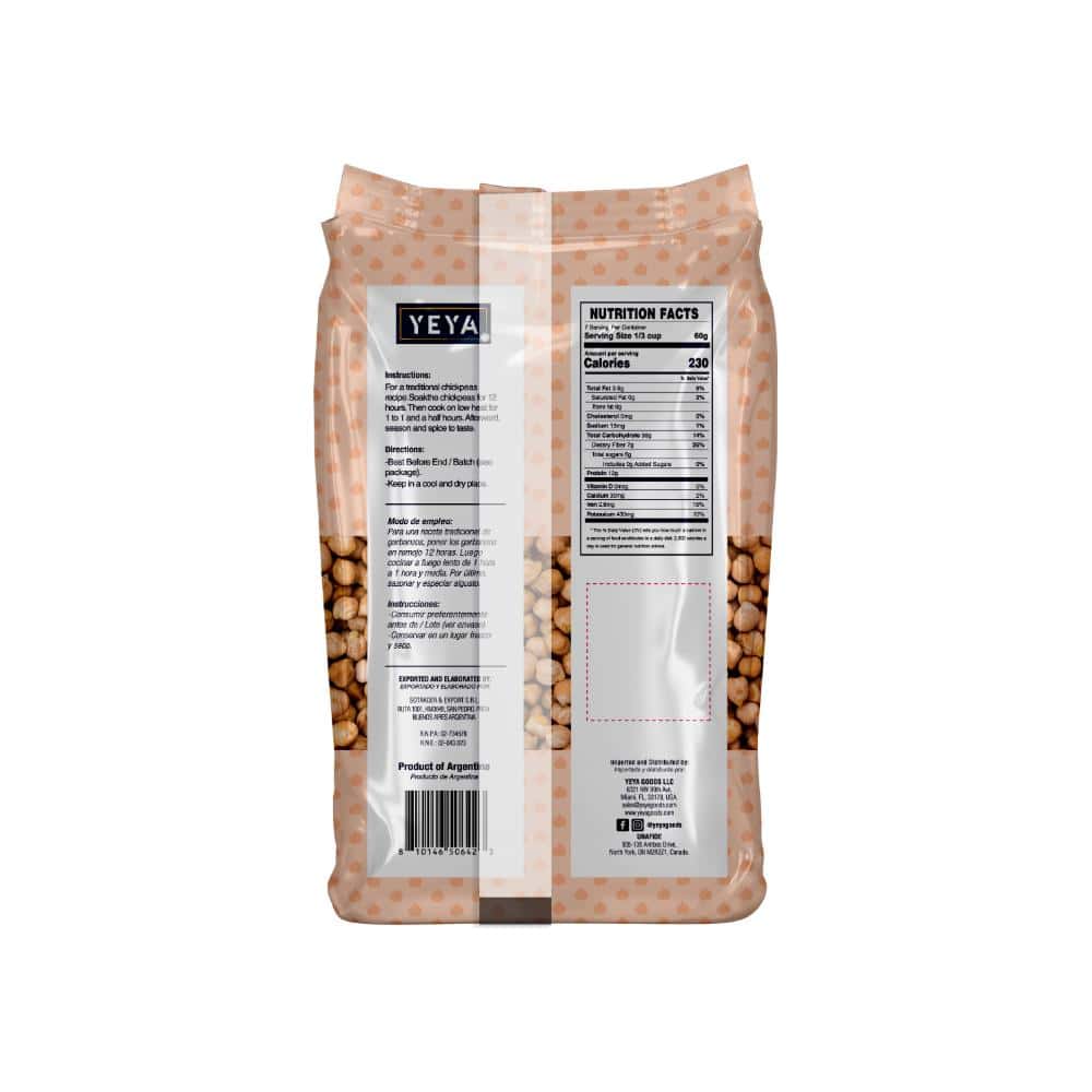 Garbanzos YEYA (454 g / 1 lb) - Miniatura 3