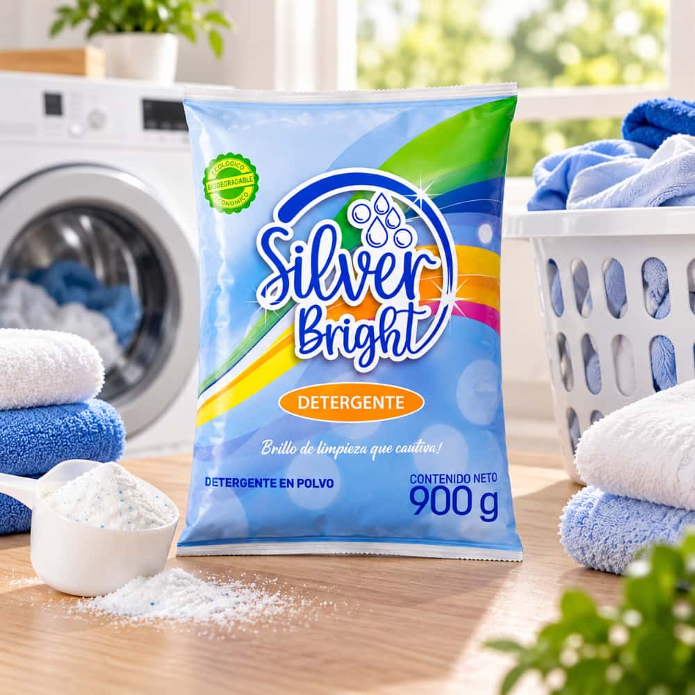 Detergente en polvo multiusos Silver Bright (900 g / 1.98 lb) - Miniatura 4