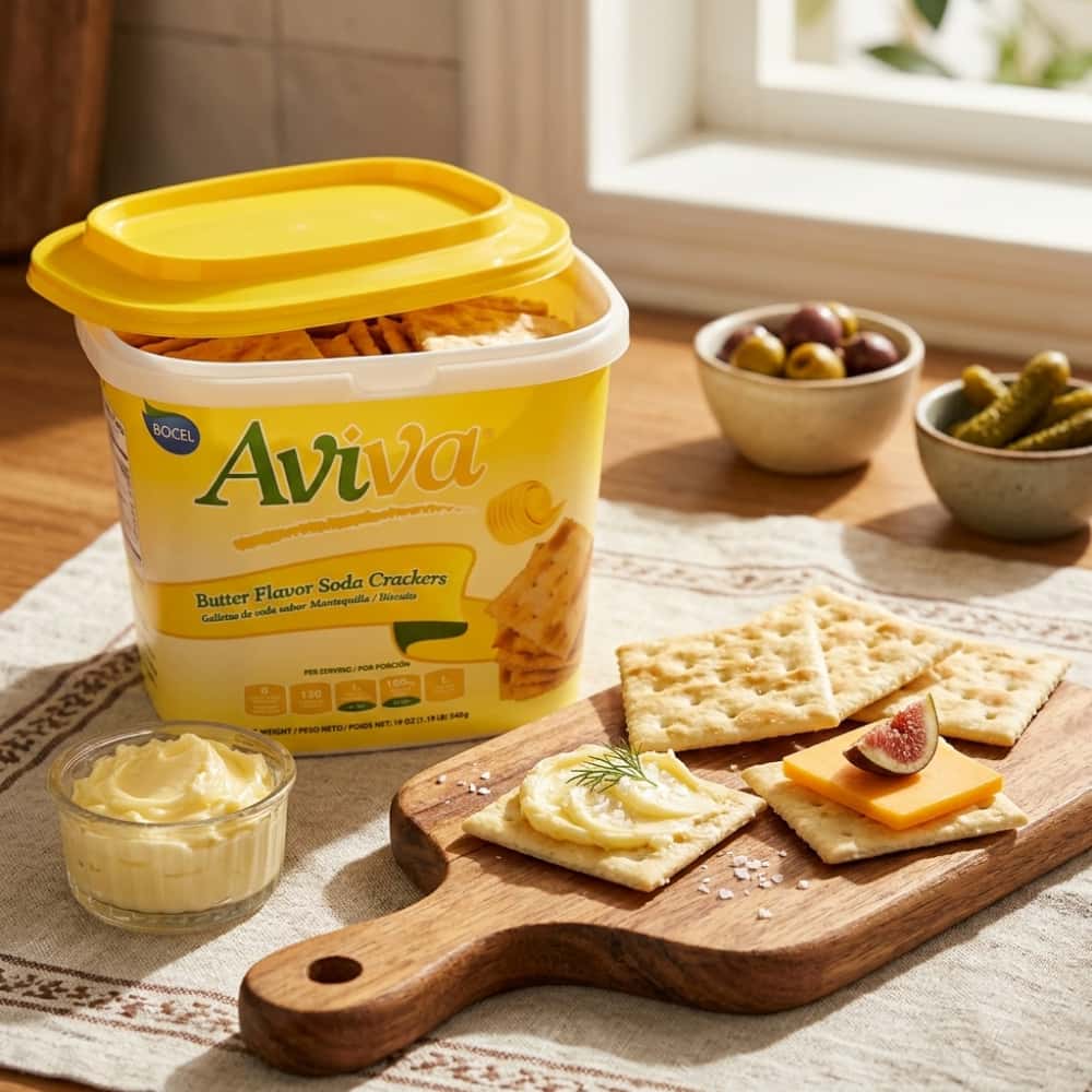 Galletas de soda sabor mantequilla Aviva (540 g / 1.19 lb) - Miniatura 5