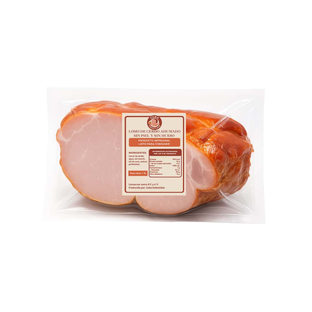 Lomo de cerdo ahumado sin piel y sin hueso (454 g / 1 lb) - Miniatura 1