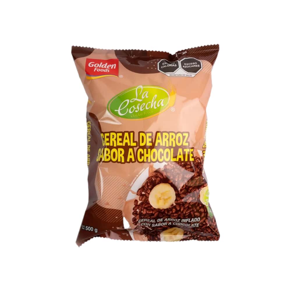 Cereal de arroz inflado con sabor a chocolate La Cosecha Golden Foods (500 g / 1.1 lb) - Miniatura 1