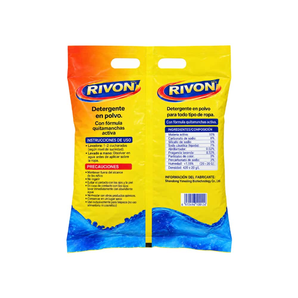 Detergente en polvo Rivon Clean (500 g / 1.1 lb) - Miniatura 2
