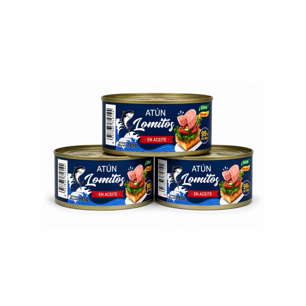 Atún lomitos en aceite Lucy (3 x 185 g / 6.53 oz) - Miniatura 1