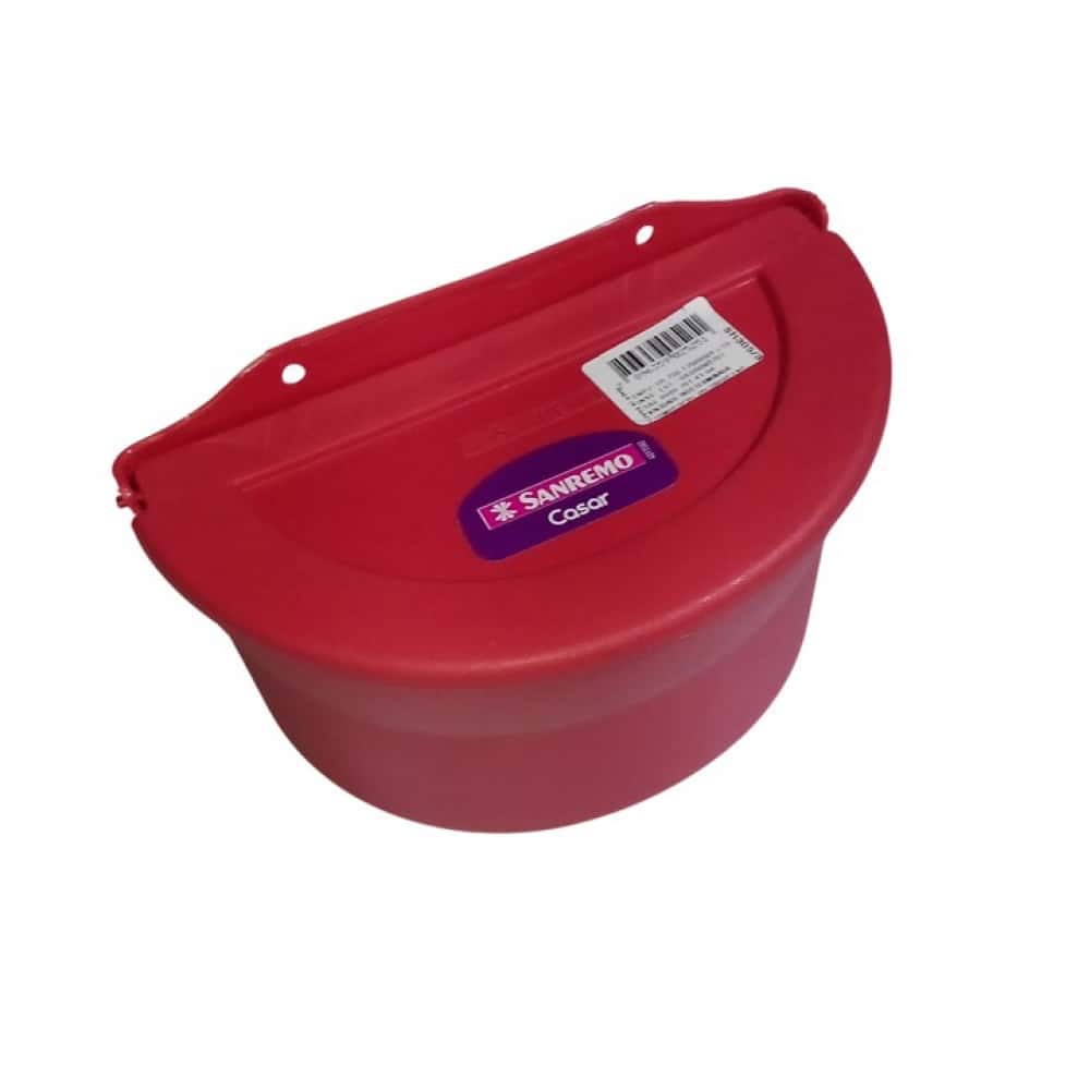 Salero de plástico rojo Sanremo - Miniatura 1