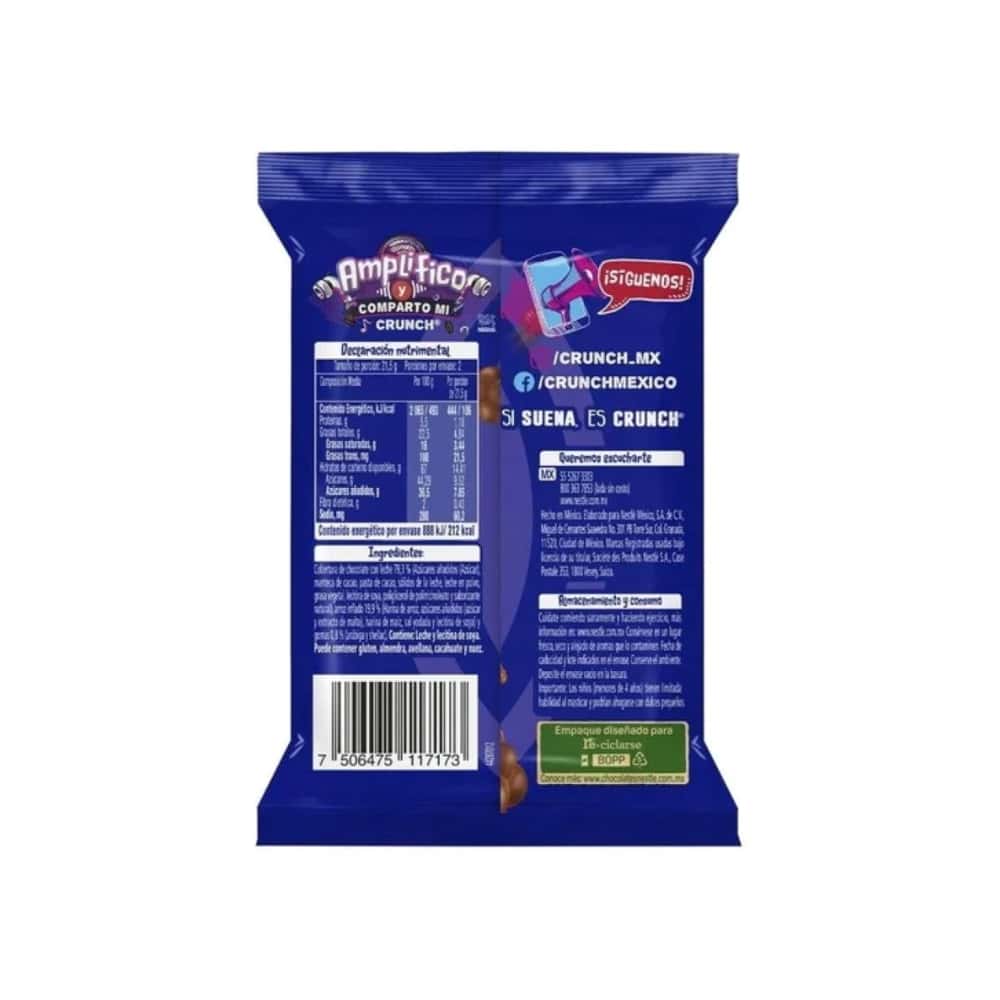 Arroz inflado cubierto de chocolate con leche Crunch Rocks Nestlé (43 g / 1.5 oz) - Miniatura 2