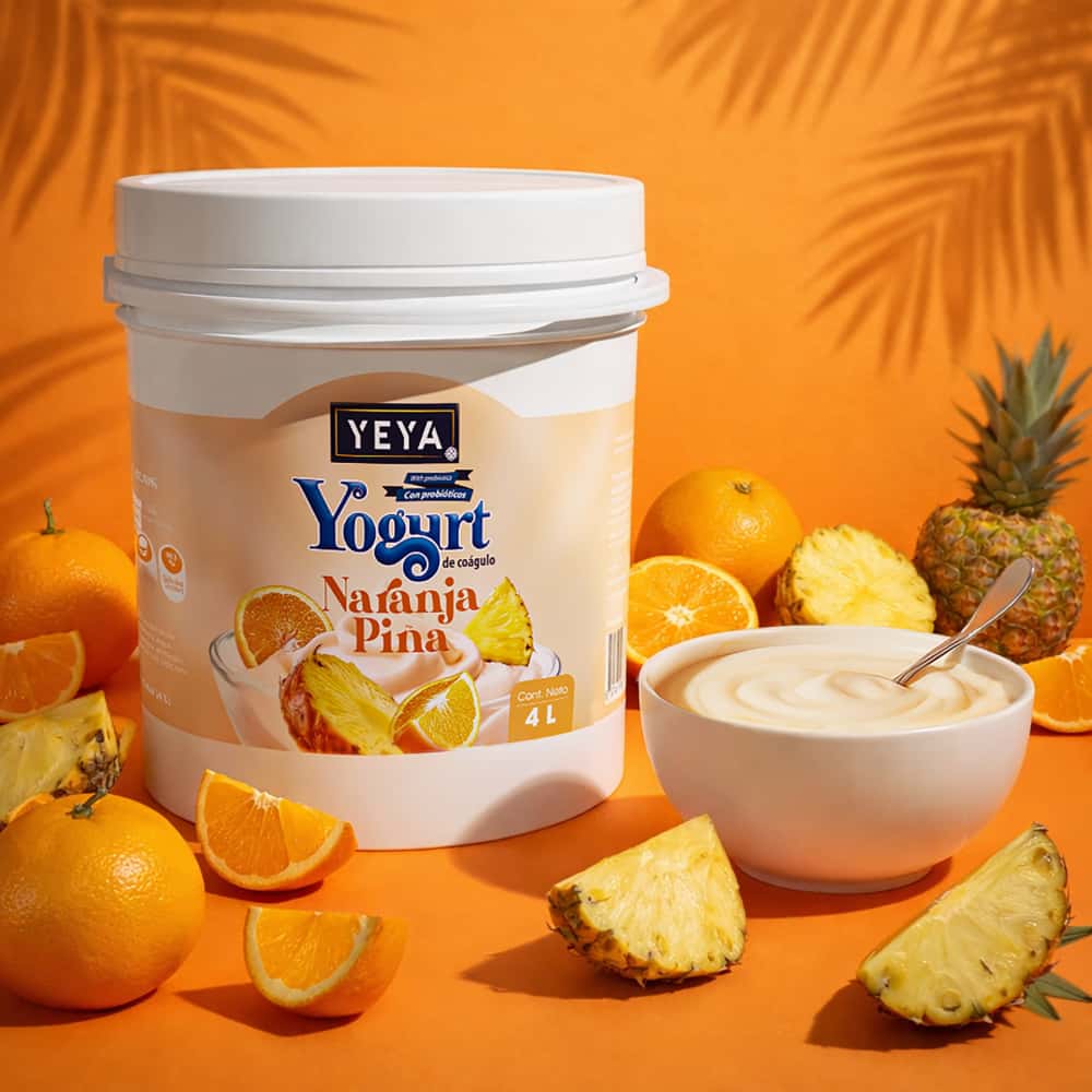 Yogurt de naranja piña con probióticos YEYA (4 L) - Miniatura 5