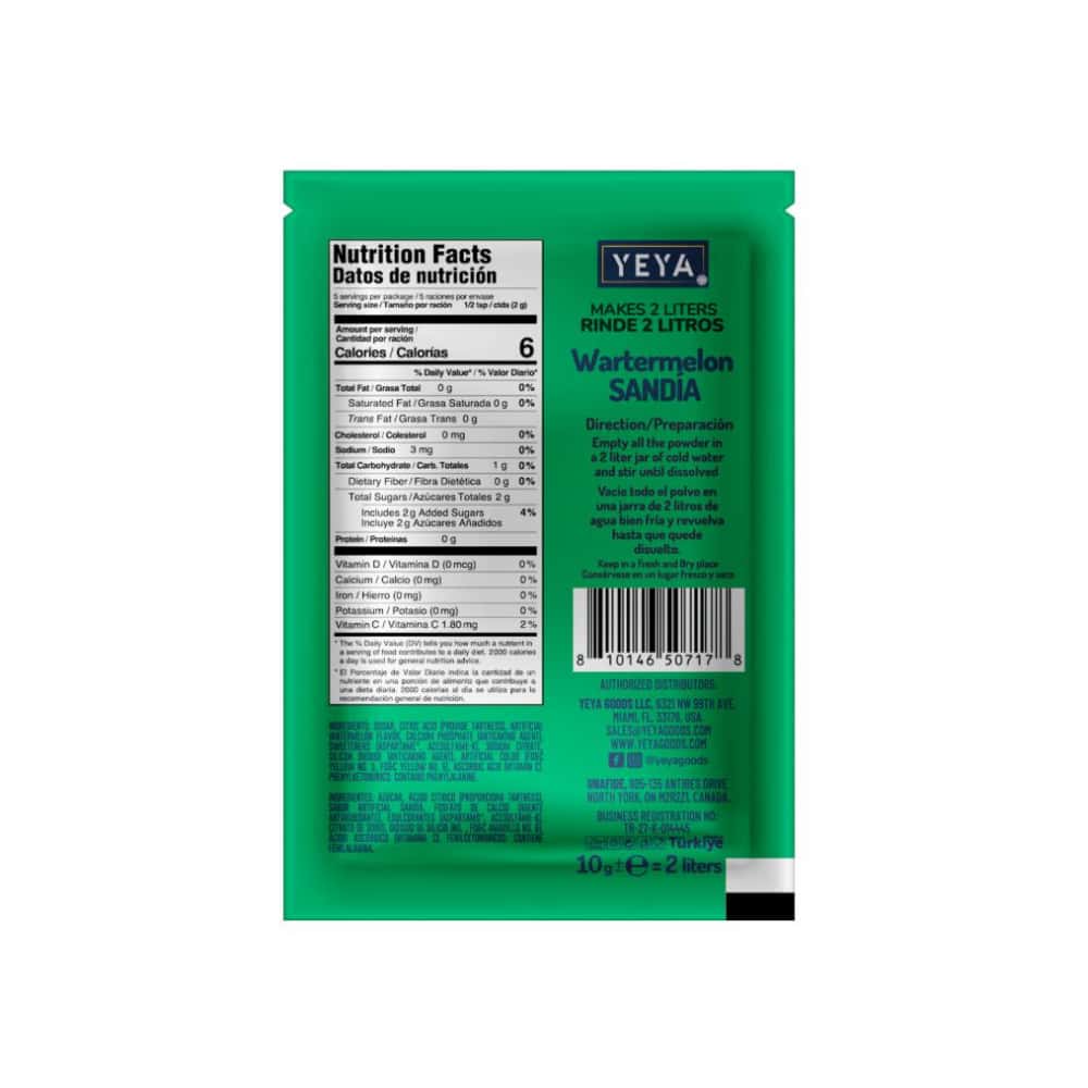 Refresco instantáneo sabor melón YEYA (10 x 10 g / 0.35 oz) - Miniatura 2