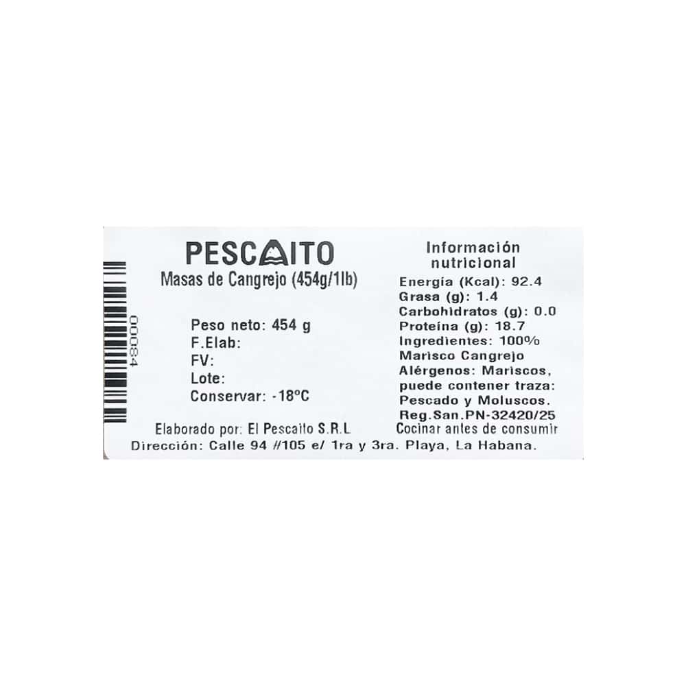 Masas de cangrejo Pescaito (454 g / 1 lb) - Miniatura 4